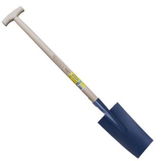 Louchet Senlis peint 30 cm - manche béquille fraisée 80 cm