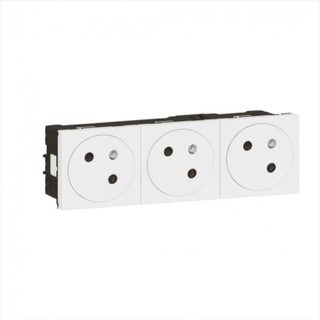 Legrand Triple prise avec terre Mosaic