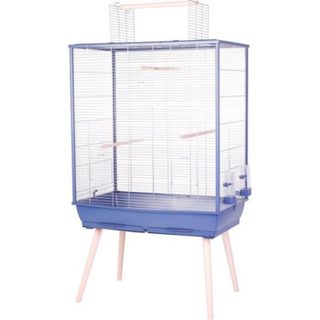 Zolux Cage grillagée surélevée pour oiseau Néolife - Pour perruche, calopsitte, canari - 81 x 48 x 152 cm - Néolife