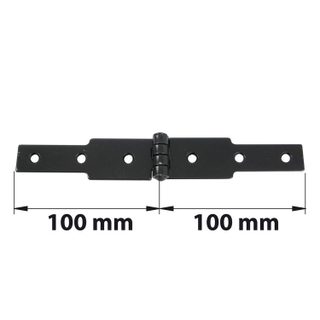 Afbat Charnière à conge 30x30 2xl100mm