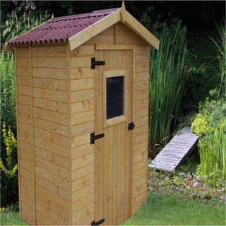 Habrita Abri en panneaux avec plancher 2.61 m2 bois naturel ED 1612.01