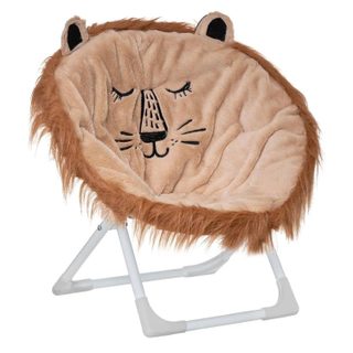 Fauteuil Enfant Pliant  Lion  51cm Naturel