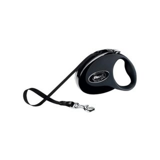 Flexi Laisse sangle 5 mètres S noir laisse pour chien Max 15 KG