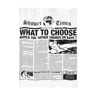 Gelco Rideau de douche Gazette 180 x 200 cm