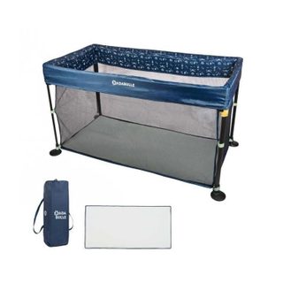 Badabulle Lit Parapluie Easy Clip - Facile A Plier Et Déplier - Lit Léger Et Compact Avec Sac De Transport Inclus - Matelas Inclus