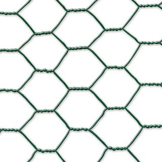 Nortene Grillage métal plastifié - 0,50 x 10 m/19 x 0,7 mm "Galvanex Plast 19" - triple torsion
