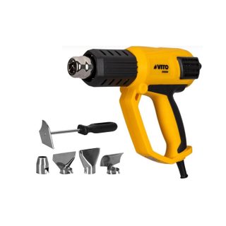 Décapeur thermique 2000W 2 Vitesses Réglage digital de la Température 50-650°C 5 Accessoires Mallette VITO