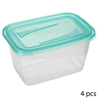 Lot de 4 Boîtes de Conservation  Fresh & Freeze  0,75L Bleu