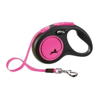 Flexi Laisse sangle TRIXIE New NEON - Taille S - 5m - Rose fluo