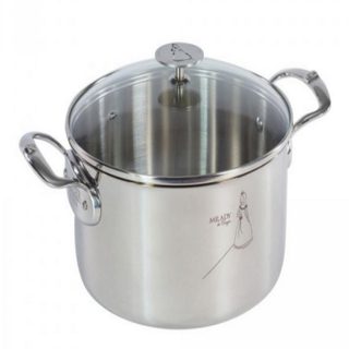 Faitout inox 24cm + couvercle - 3427.24