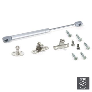 Lot de 10 pistons pour meubles à portes relevables force 11 kg et course 80 mm