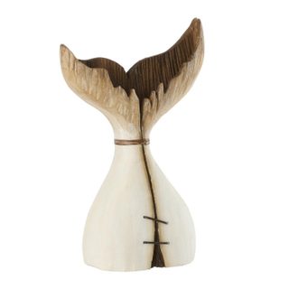 Queue de Baleine Déco en Bois  Océan  35cm Naturel