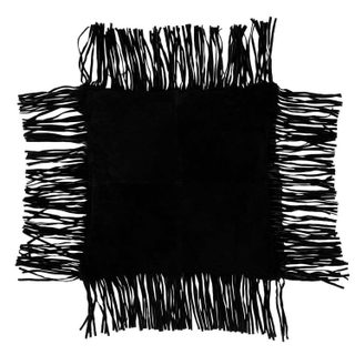 Coussin Déco à Franges  Coleman  45x45cm Noir
