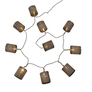Guirlande lumineuse intérieure tube strass argent 10 led