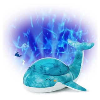 Veilleuse musicale baleine tranquille - bleu - rechargeable