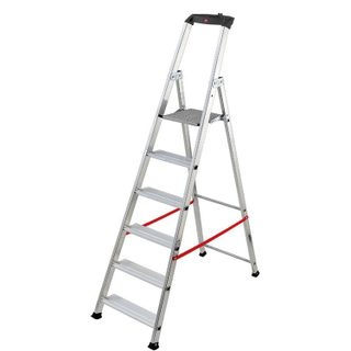 Escabeau professionnel pliable en aluminium 6 marches larges Hailo Alu Pro