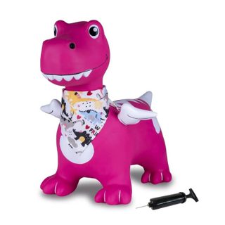 Animal sauteur Dino ailé rose HoppyDoo avec pompe