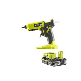 Ryobi Pack Pistolet à colle 2 températures 18V One+ RGL18-0 - 1 Batterie 2.5Ah - 1 Chargeur rapide RC18120-125