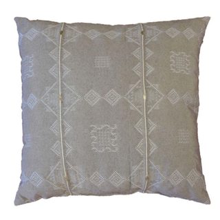Coussin déco jacquard  mathis  40x40cm noisette