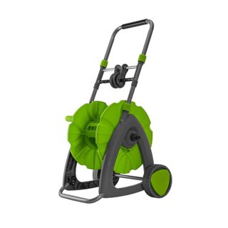 Chariot Dévidoir Tuyau d'Arrosage jusqu'à 45m 1/2  Enrouleur Tuyau Guide Poignée Télescopique Manivelle 2 roues Jardin VITO