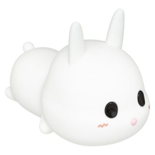 Veilleuse pour Enfant  Lapin Silicone  15cm Blanc