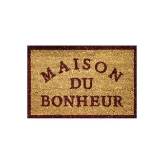 Paillasson en coco  maison bonheur  40x60cm naturel