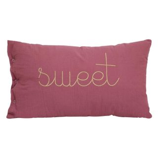 Coussin Déco  Lili  30x50cm Rose Antique