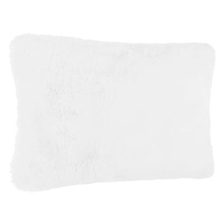 Coussin Déco  Imitation Fourrure  30x45cm Blanc