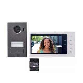 Kit vidéo platine saillie avec moniteur écran 7  2 fils intégral - JVS1V