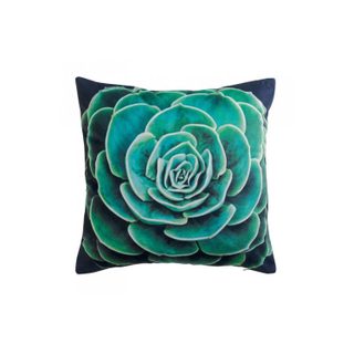 Coussin déco déhoussable  arty  45x45cm vert
