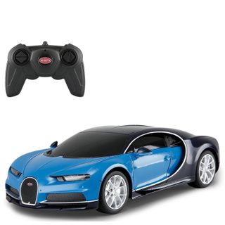 Voiture télécommandée bugatti chiron 1:24 bleu 2,4ghz