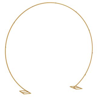 Arche décorative - arche de mariage - arche de ballon - dim. 280L x 60l x 258H cm - acier doré