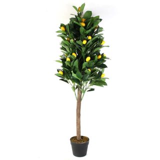Plante Artificielle en Pot  Citronnier  120cm Vert