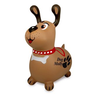 Animal rebondissante dog molly hoppydoo avec pompe