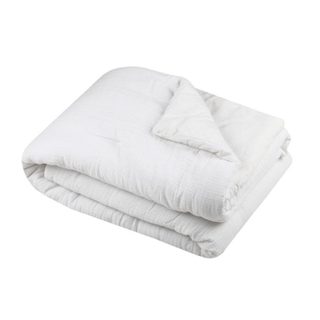 Plaid ou Edredon en gaze de coton 125 x 150 cm Pop color ecru