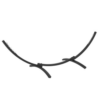 Support pied de hamac structure robuste - L. 360 cm pour hamacs L. 270-330 cm - métal époxy gris