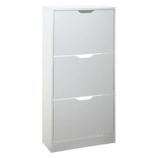 Meuble à Chaussures 3 Compartiments  Mylan  115cm Blanc