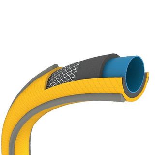 Tuyau d'arrosage Ultraflex anti torsion 40 % PVC recyclé 25 mm 50 m jaune gris