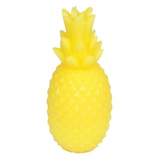 Bougie Déco  Ananas Tropical  20cm Jaune