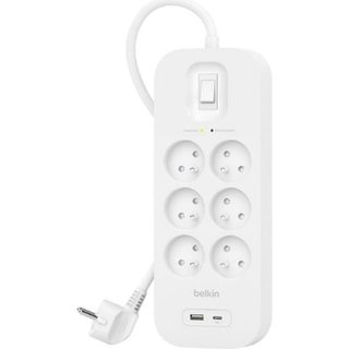 Belkin Rallonge Multiprise Parafoudre 6 Prises avec USB et USB-C