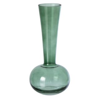Vase Design en Verre  Iris  32cm Vert
