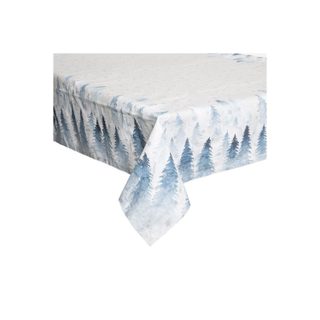 Nappe Imprimée Sapin  Hors Piste  140x240cm Blanc