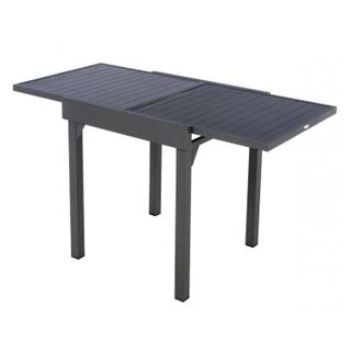 Hesperide Table de jardin extensible "Piazza" graphite 8 places en aluminium traité époxy