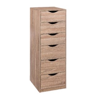 Caisson de bureau 6 tiroirs - beige