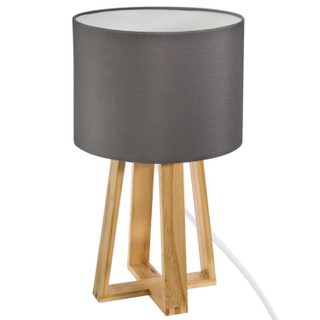 Atmosphera Lampe à Poser en Bois Scandinave 35cm