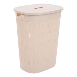Panier à Linge Design  Leaf  58L Beige