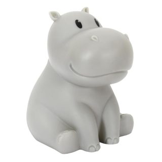 Lampe Veilleuse Enfant Led  Hippopotame  16cm Gris