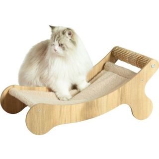 Zolux Hamac chaise longue pour chat - Griffoir sisal - Espace repos - Boréal - Biege