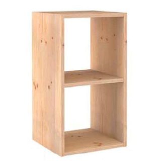Astigarraga KIT Line Cube 2 cases Dinamic - Pin massif - Meuble de salon - Style campagne - 71x33x36 cm