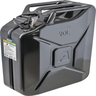Bidon à carburant métallique, 20 l, noir